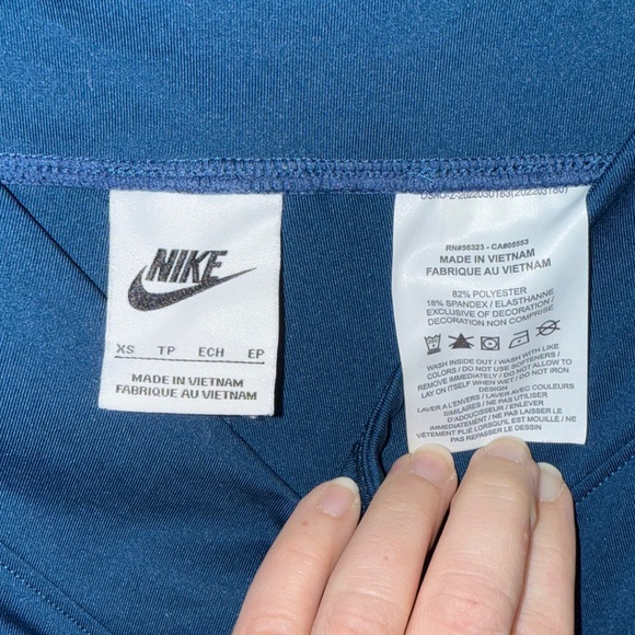 NIKE Royal Blue Flare Activewear Pants Size XS - Picture 2 of 7